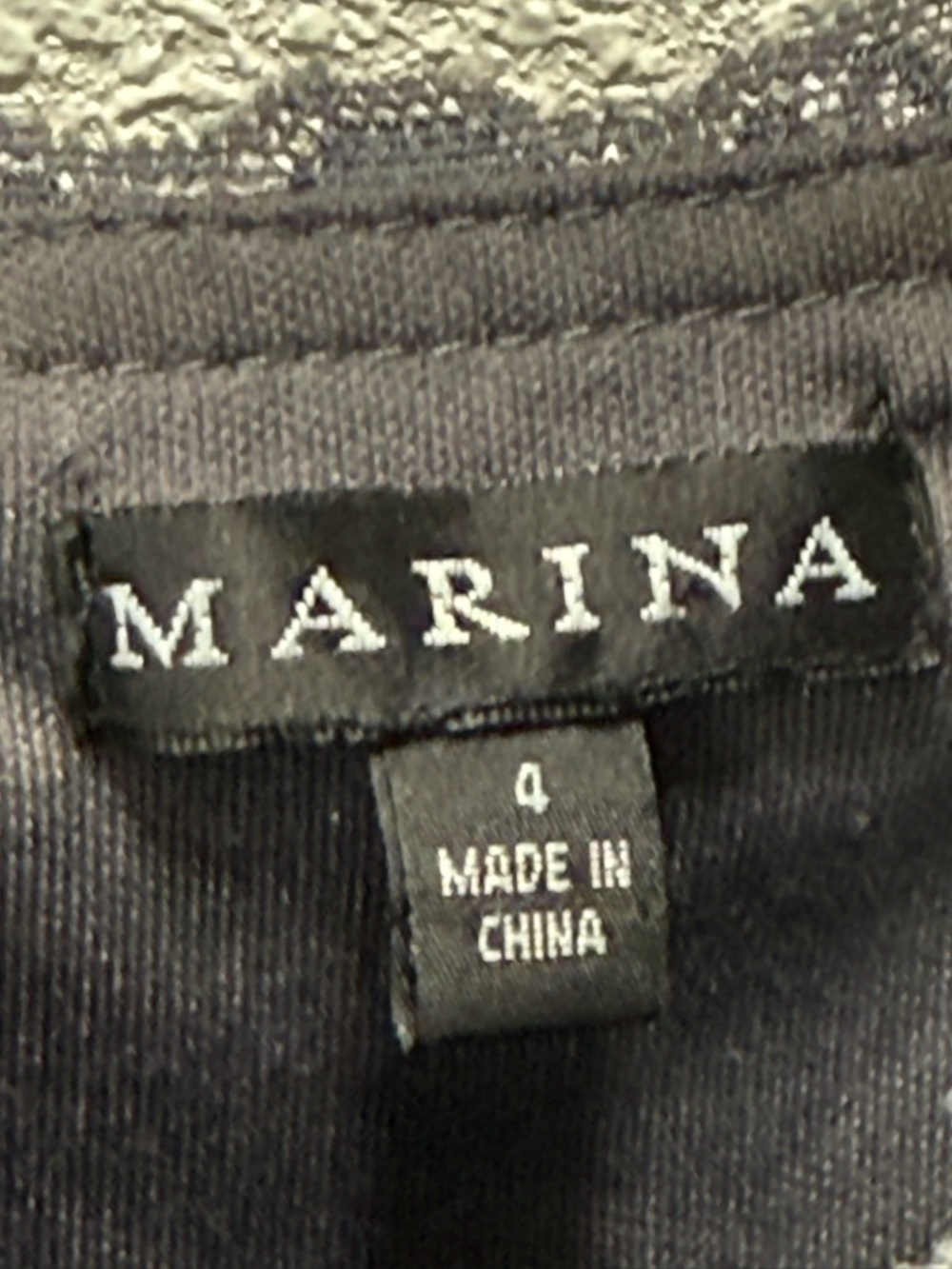 Marina Gray Spaghetti Straps Lace v-neckline Dress Sz(4) - Picture 4 of 6